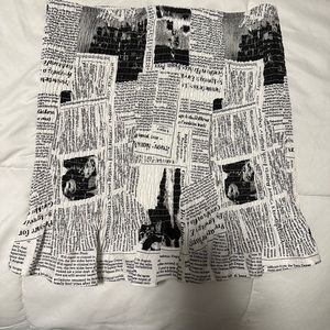 Newsprint skirt (size L)